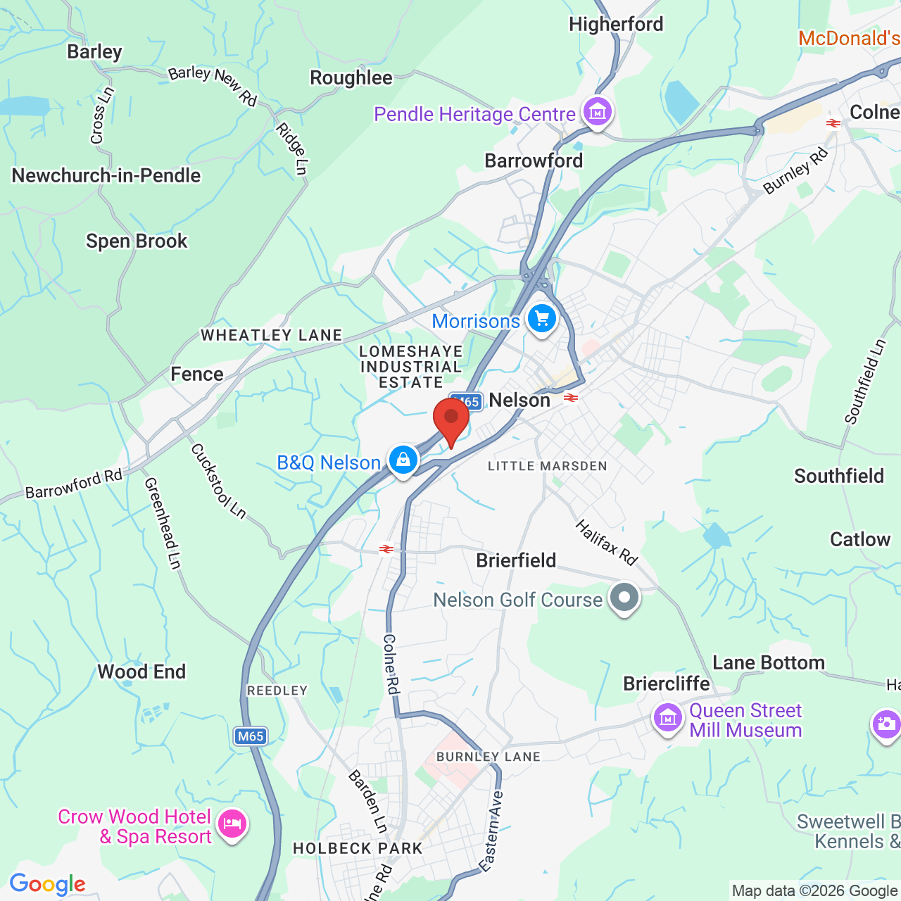 Map displaying vacancy location