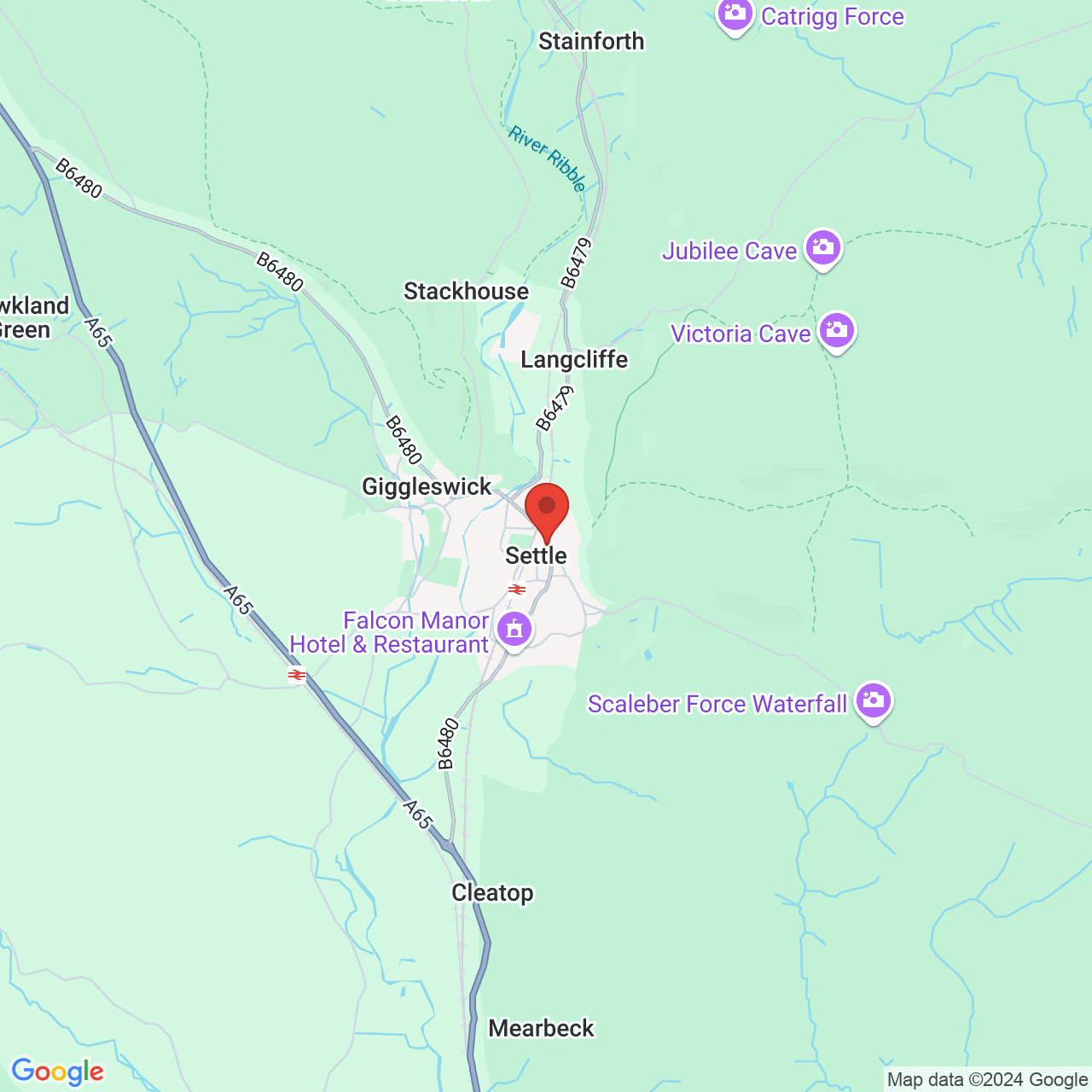 Map displaying vacancy location