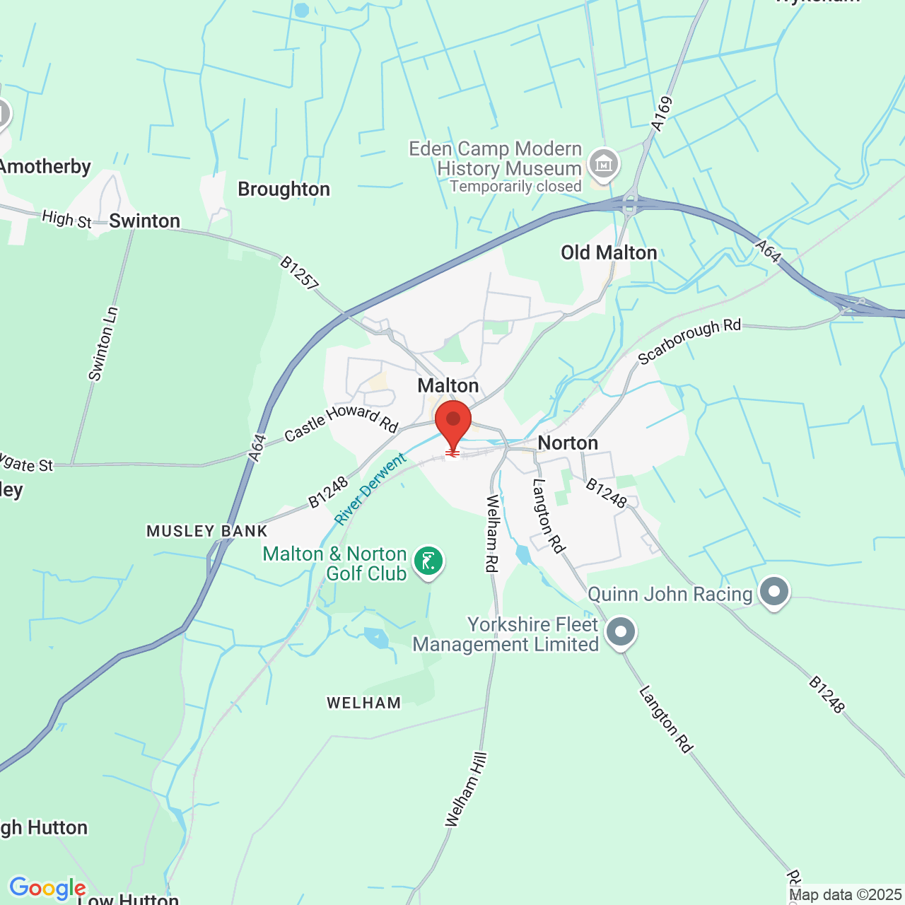 Map displaying vacancy location