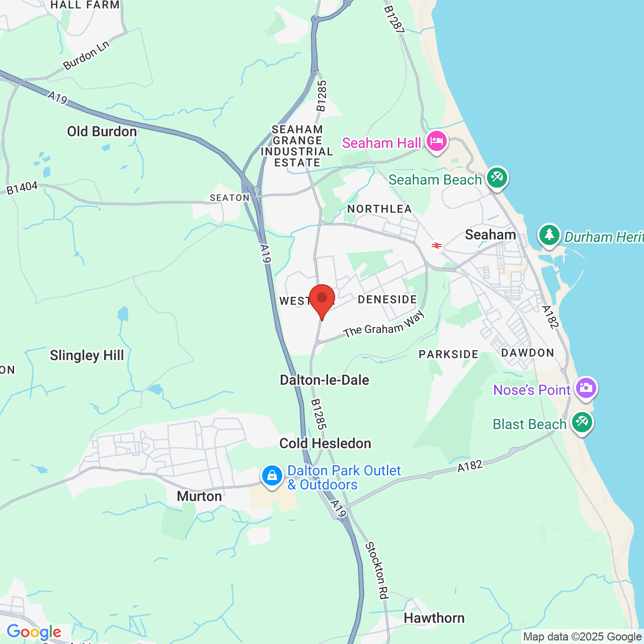 Map displaying vacancy location