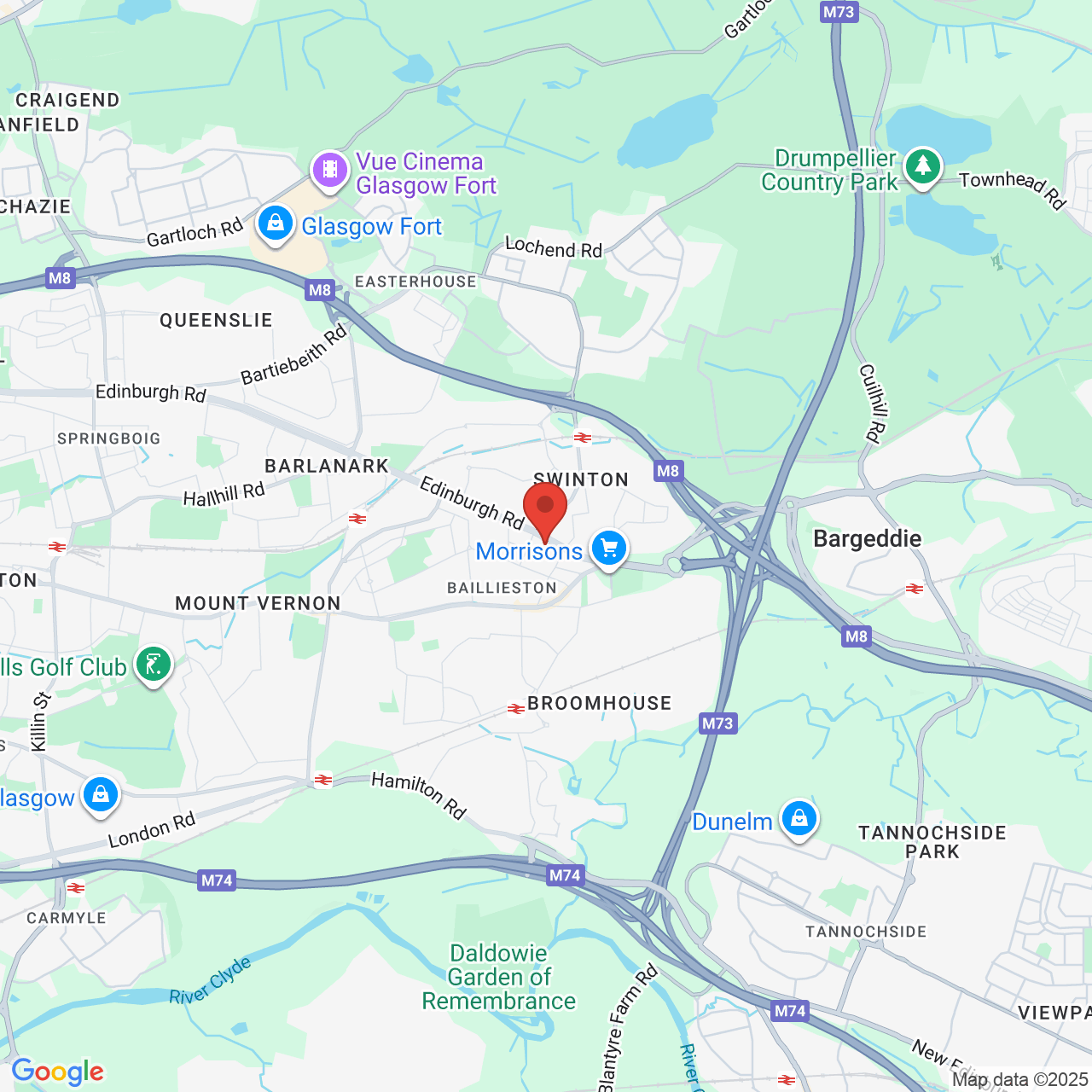 Map displaying vacancy location