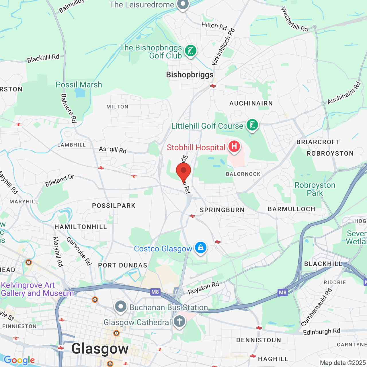 Map displaying vacancy location