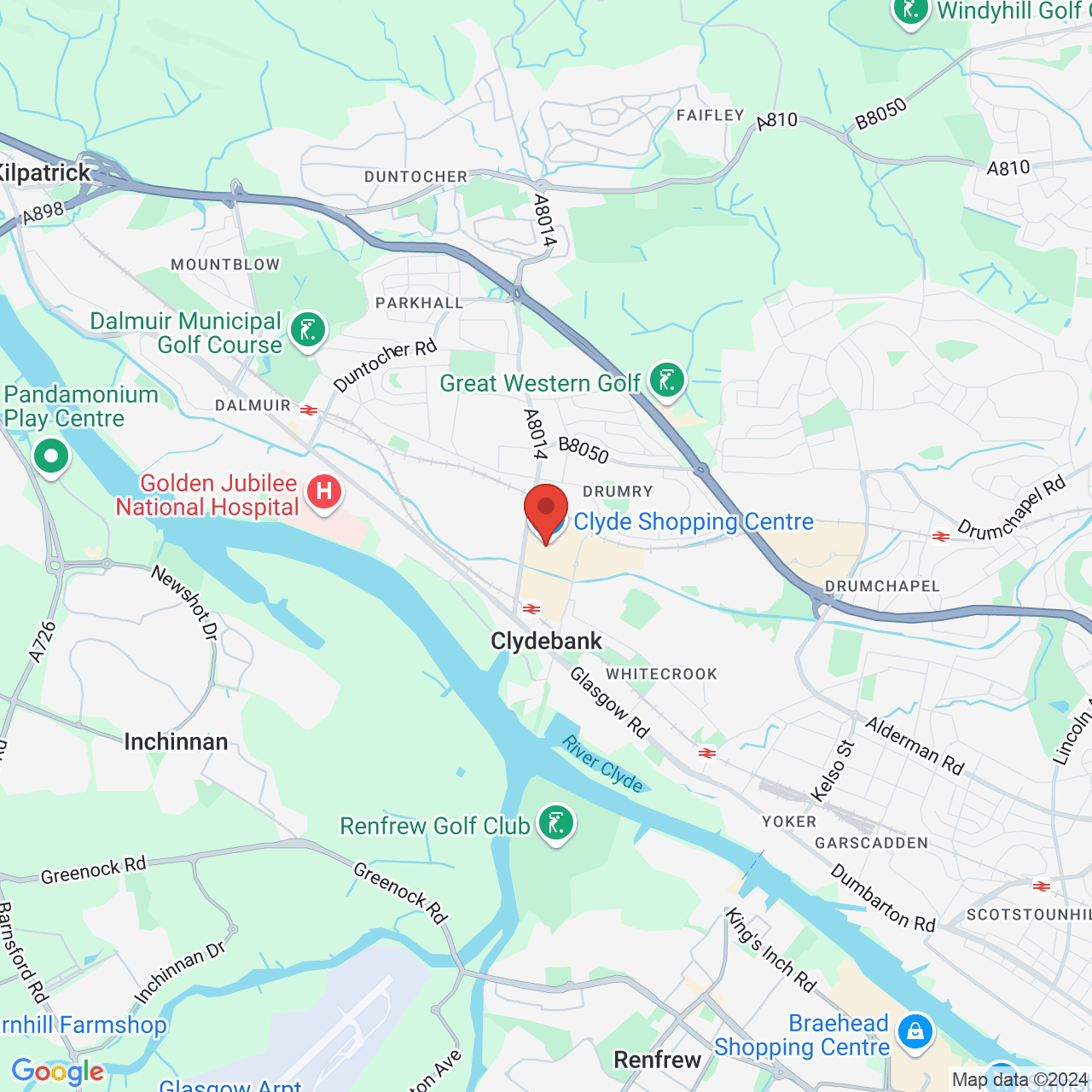 Map displaying vacancy location