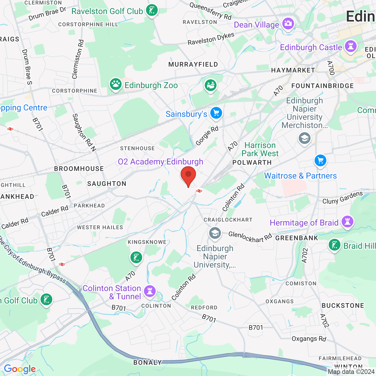 Map displaying vacancy location