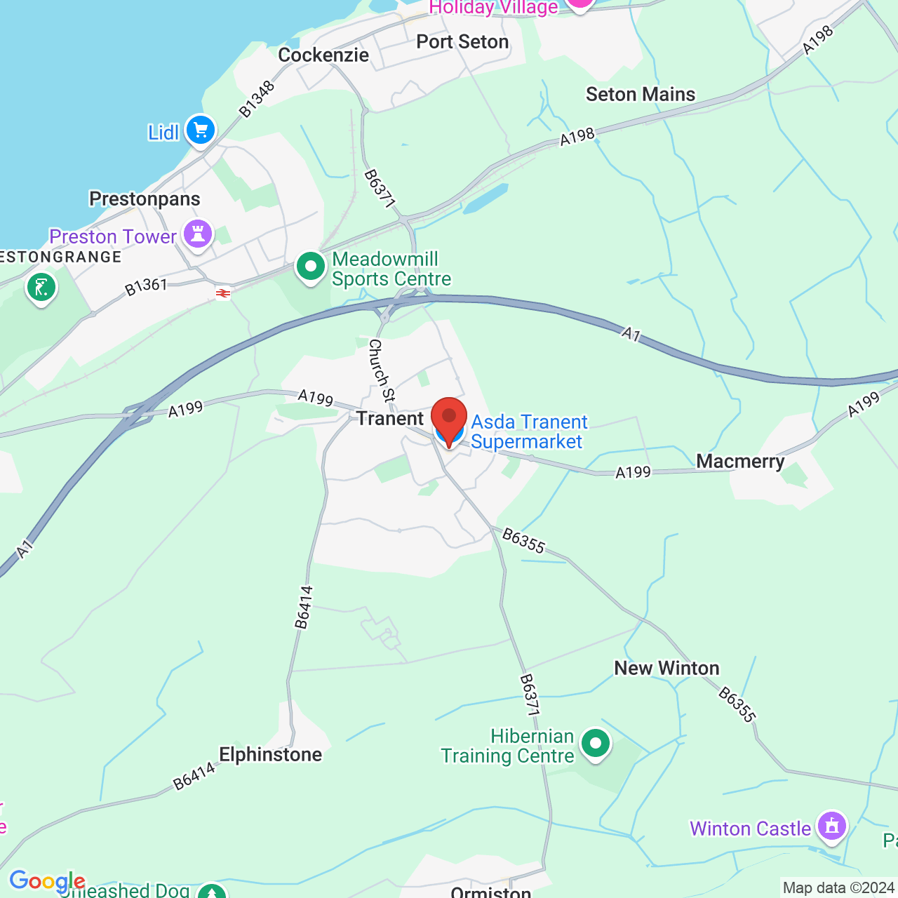 Map displaying vacancy location