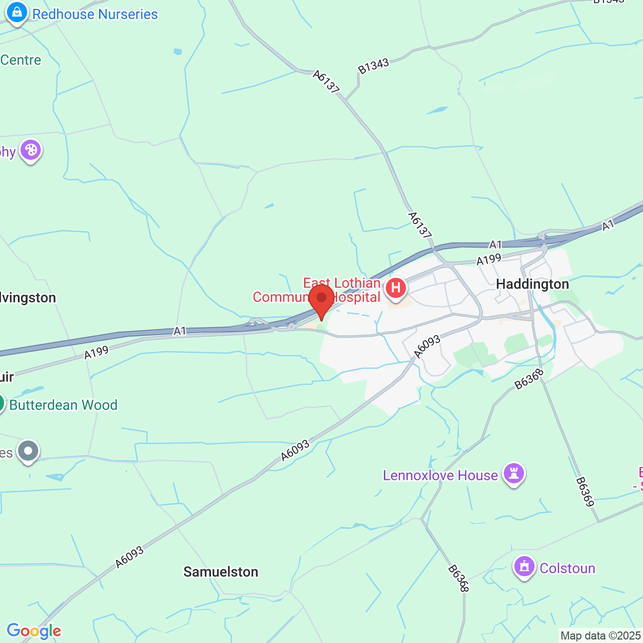 Map displaying vacancy location