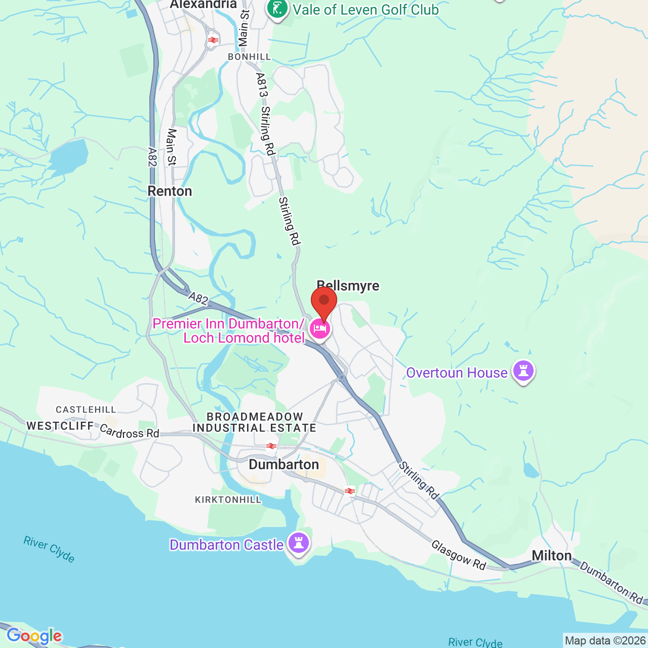 Map displaying vacancy location