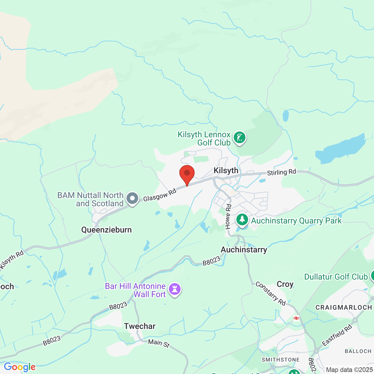 Map displaying vacancy location