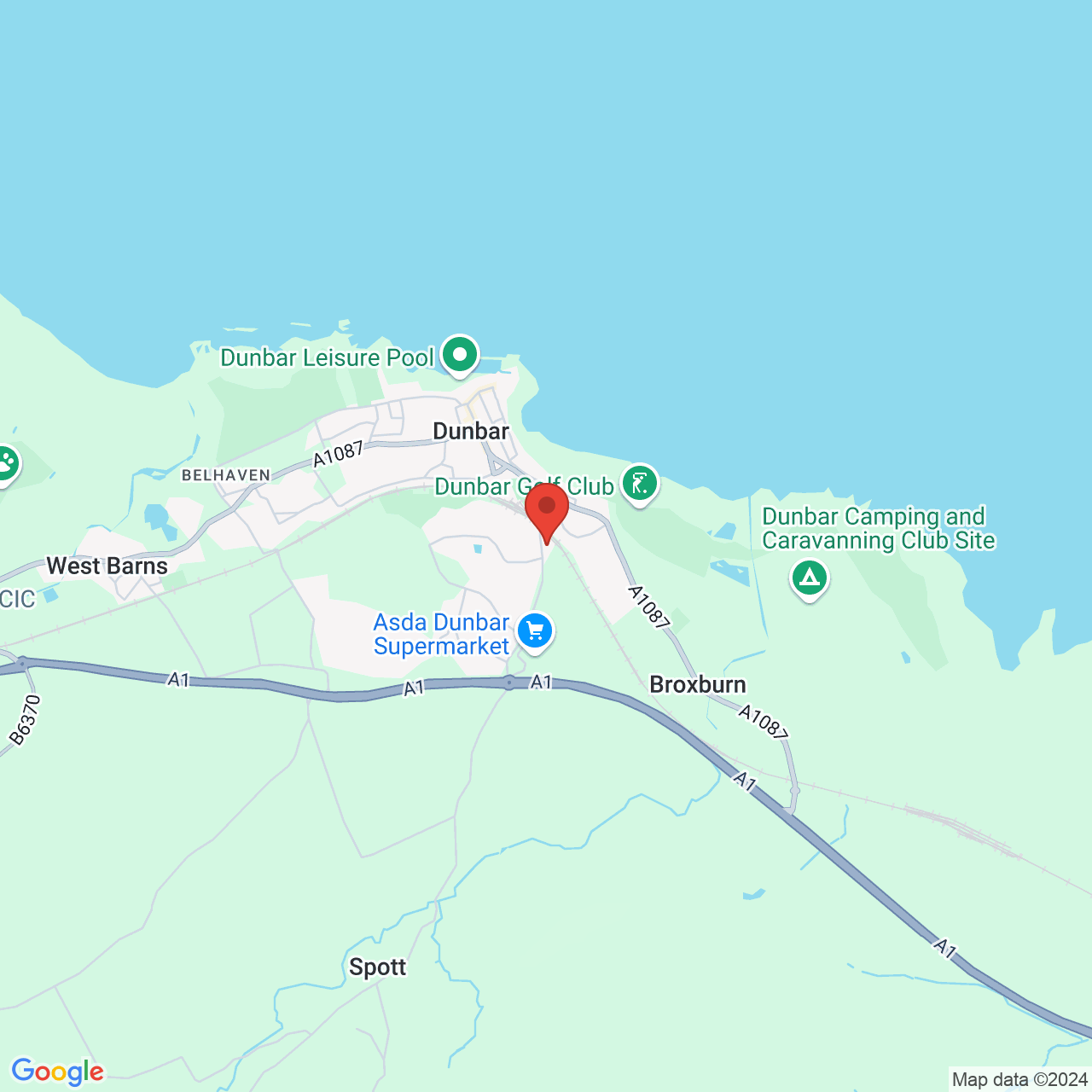 Map displaying vacancy location