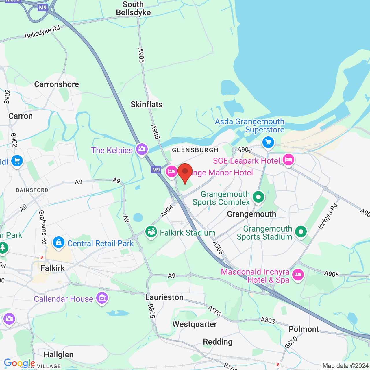Map displaying vacancy location