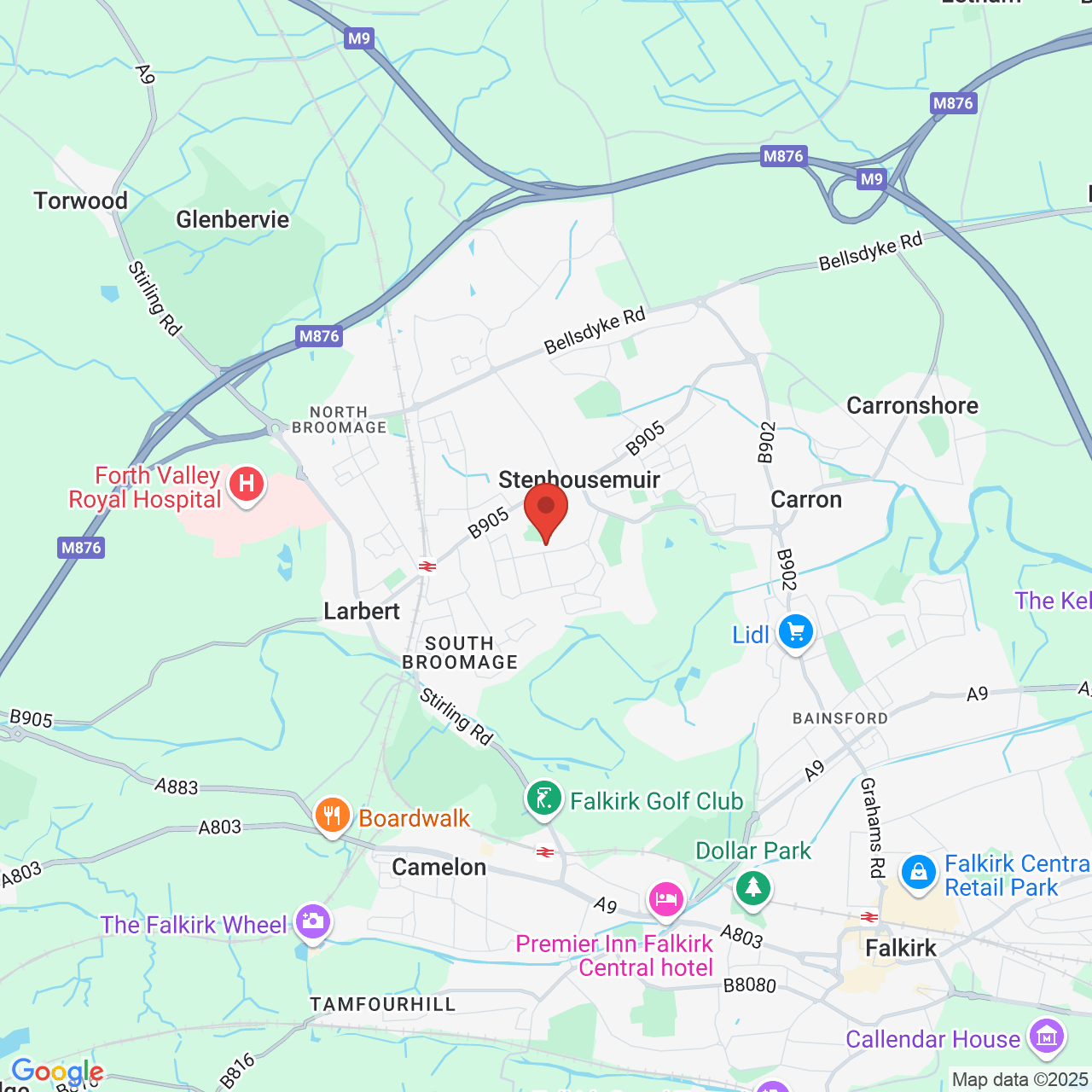 Map displaying vacancy location