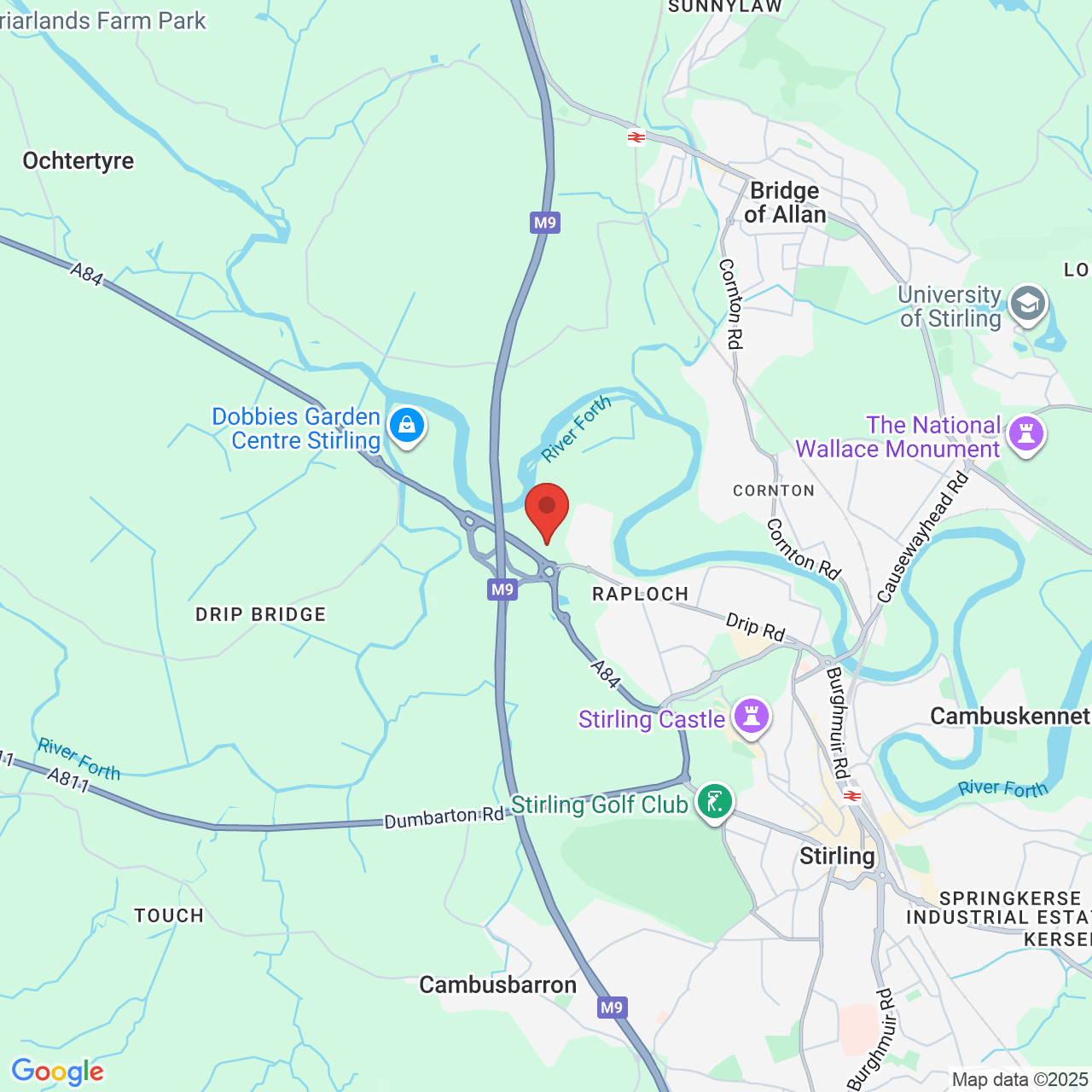 Map displaying vacancy location